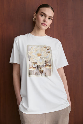 Lunaria T-Shirt - Beyaz