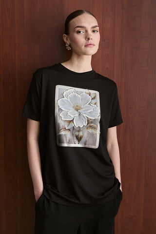 Lunaria T-Shirt - Siyah