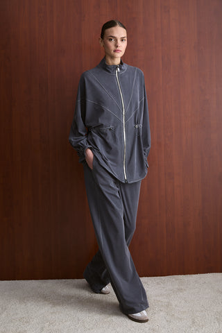 Taş Fermuarlı Manu Eşofman Takım - Lacivert