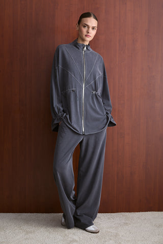 Taş Fermuarlı Manu Eşofman Takım - Lacivert