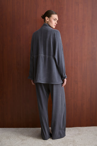 Taş Fermuarlı Manu Eşofman Takım - Lacivert