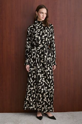 Jakarlı Elbise - Elbise