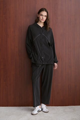 Manu Çıtçıtlı Eşofman Takım - Siyah