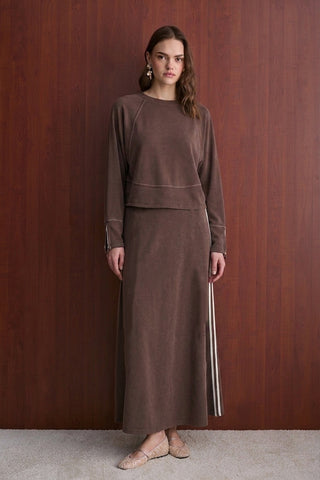 Manu Etekli Takım - Kahverengi